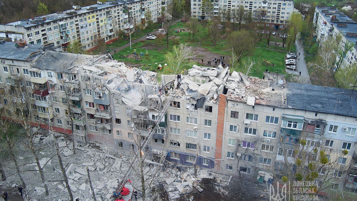 Obrazem: Ruský úder na Slovjansk. Zahynulo pět lidí, tvrdí oblastní šéf